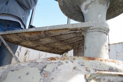 20. Lantern pedestal before restoration