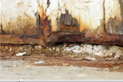 5. Corrosion at floor level