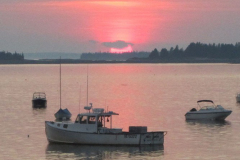 Sun Glow Over Harbor
